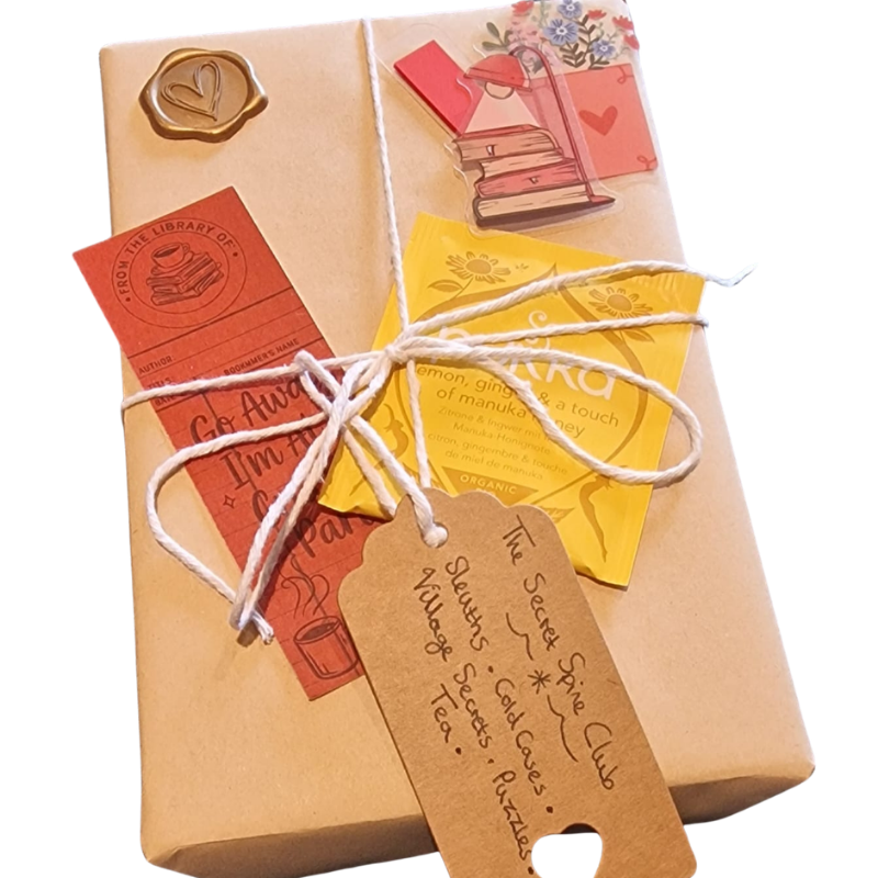 Cryptic teaser clues on mystery wrapped book